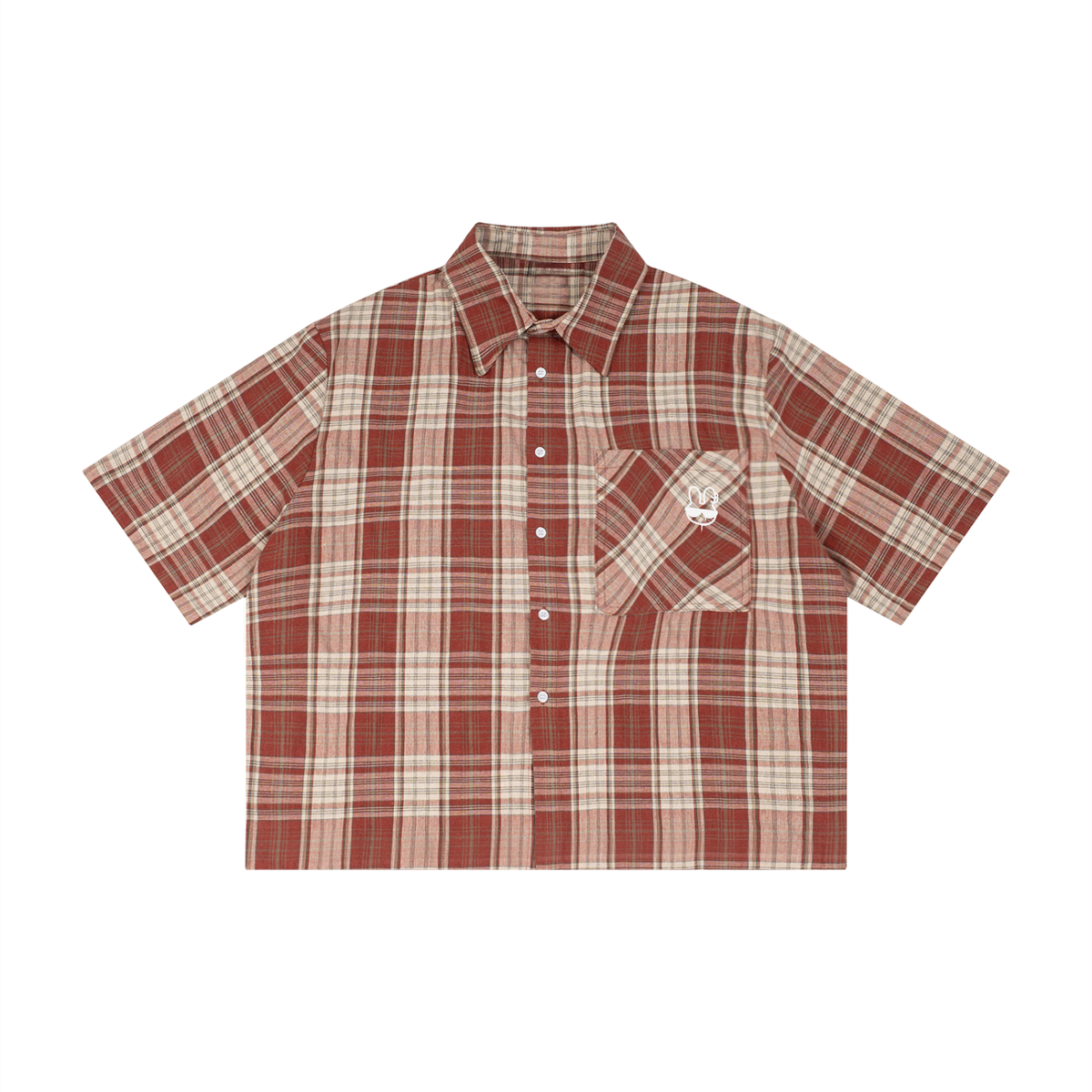 SLIKSTREET Plaid Boxy Shirt