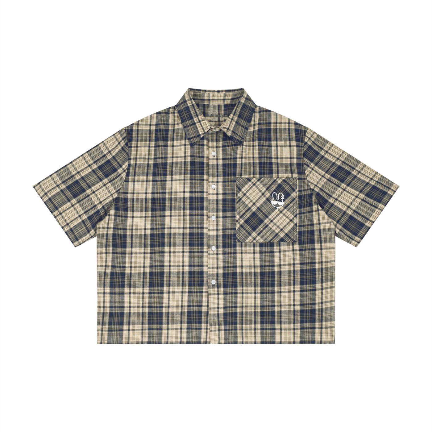 SLIKSTREET Plaid Boxy Shirt