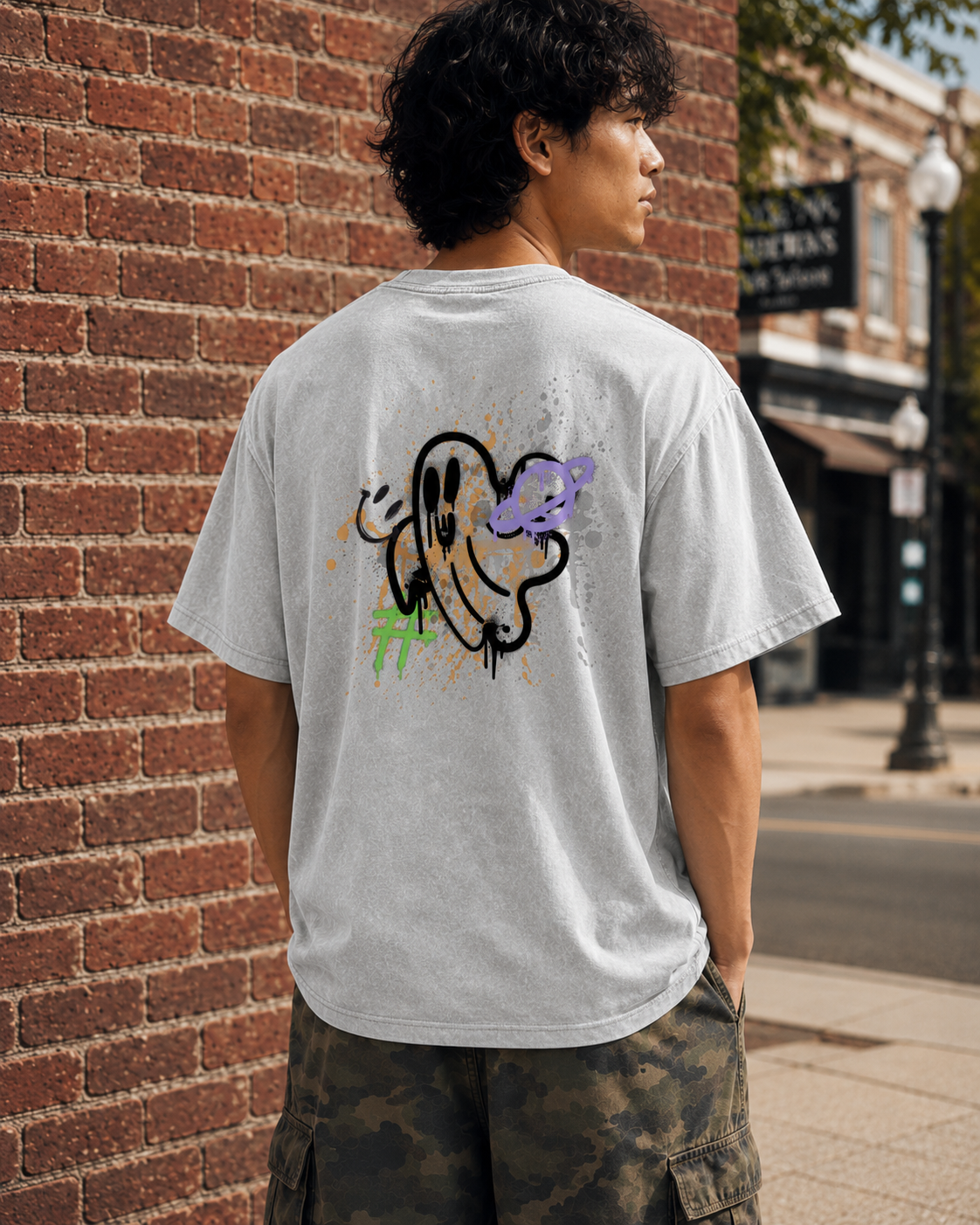 SLIKSTREET Ghost Graffiti Top